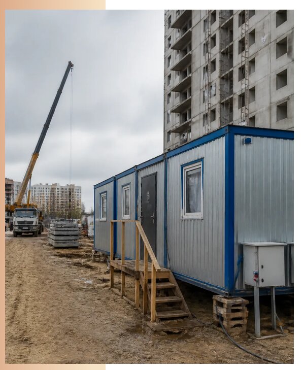 Аренда строительных вагончиков для рабочих в Лесосибирске